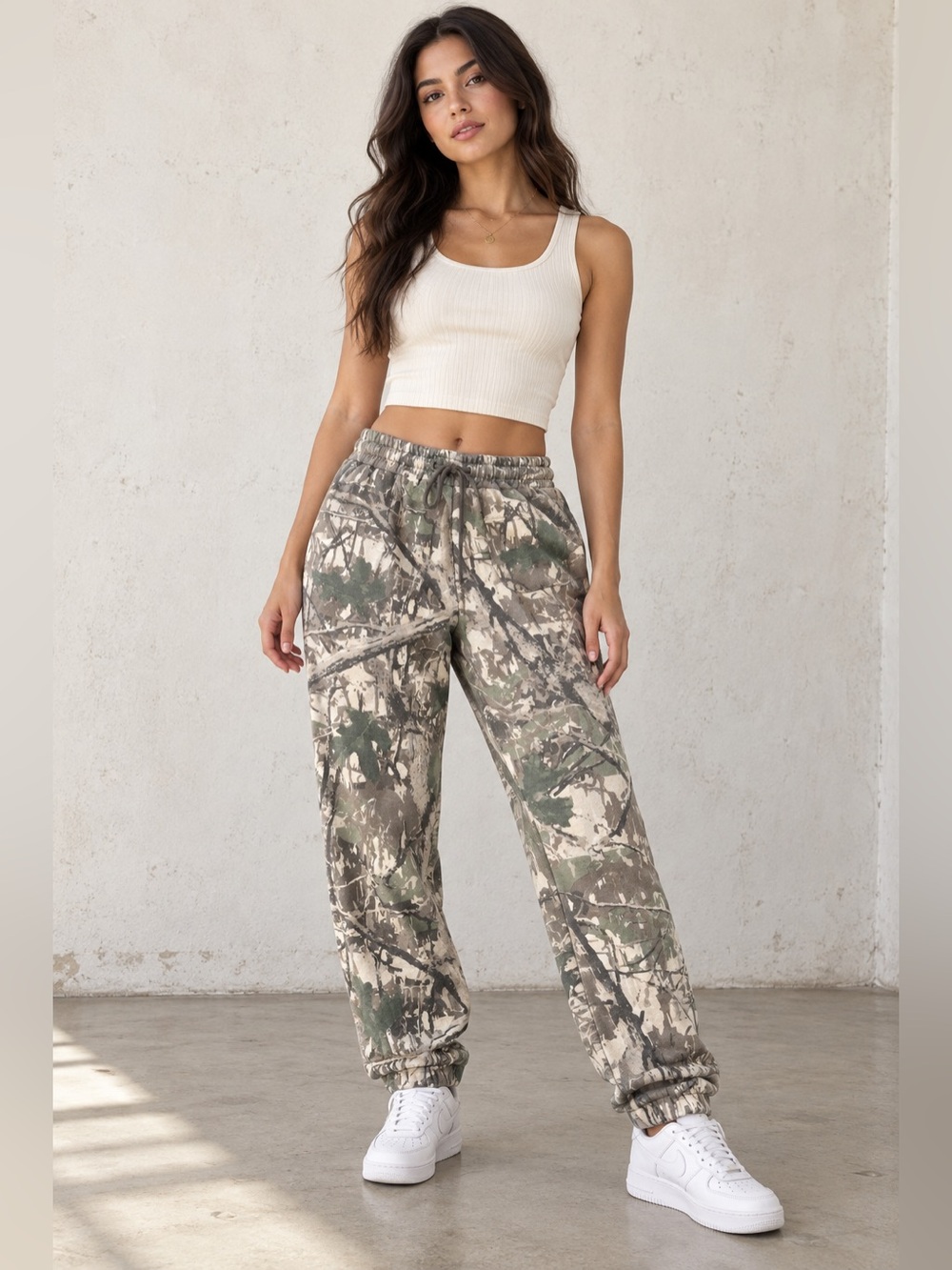 🌲 Rhyme Unisex Tree Camo Fleece Jogger Sweatpants Men’s S NWT